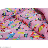 Taj overseas pink parrot baby quilt