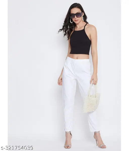 118 Cotton Pant White