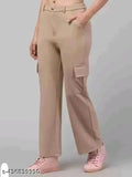 gold four pocket New Trendy Cargo pant for girls and Women