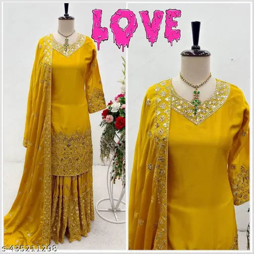 designer embroidred sharara