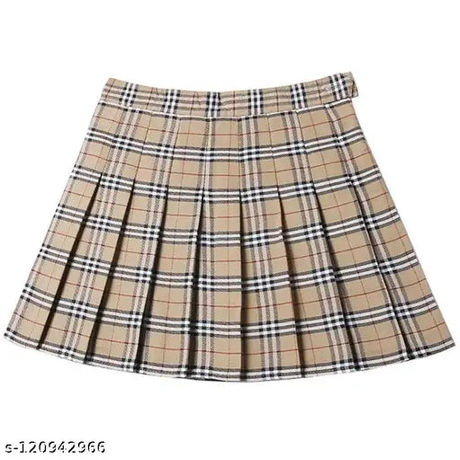 Swara Craft Women's Plaid Skirt High Waisted Pleated Skater Tennis Uniform Cute Skirts for Teen Girls black skirt pleated short mini girl stylish s Girl High Waist Pleated Skirt Short Skater Tennis Mini | Women for Girls Stylish Long Skirts Women's Above