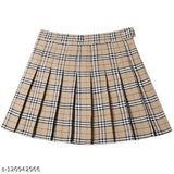 Swara Craft Women's Plaid Skirt High Waisted Pleated Skater Tennis Uniform Cute Skirts for Teen Girls black skirt pleated short mini girl stylish s Girl High Waist Pleated Skirt Short Skater Tennis Mini | Women for Girls Stylish Long Skirts Women's Above