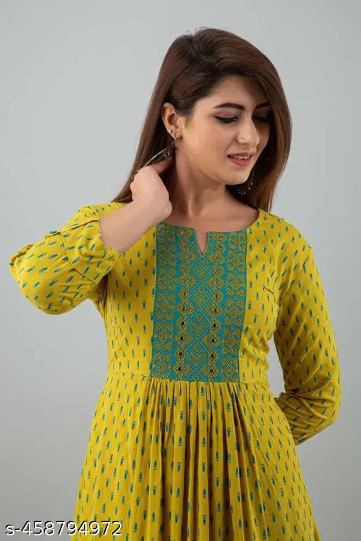 Embroidery Printed Kurti