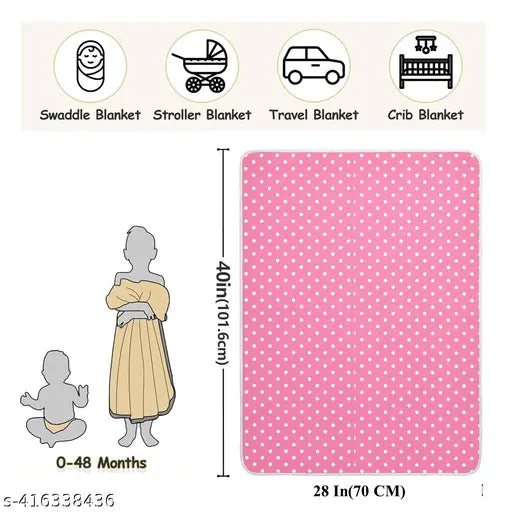 PACK OF 3 BABY AC BLANKET CARTOON PRINTS NEW BORN BLANKET