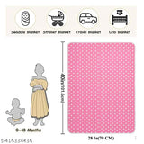 PACK OF 3 BABY AC BLANKET CARTOON PRINTS NEW BORN BLANKET