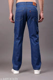 Stylish 6 Pockets Denim Cargo For Mens