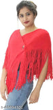 Stylish Wool Hoodie Short Poncho/Cape