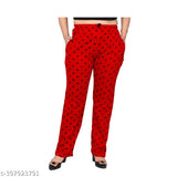 Relaxed Fit Women's Cotton Printed Pyjama/Track Pant Lower Pants | Set of 2 Pices