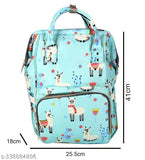 Baby Diaper Bag Maternity Backpacks-41 x 18 x 25.5 cm (Alpaca Blue )