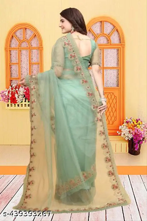 Luxurious Embroidery with Diamond Work Saree