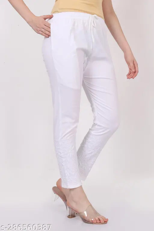 Lycra Pant white