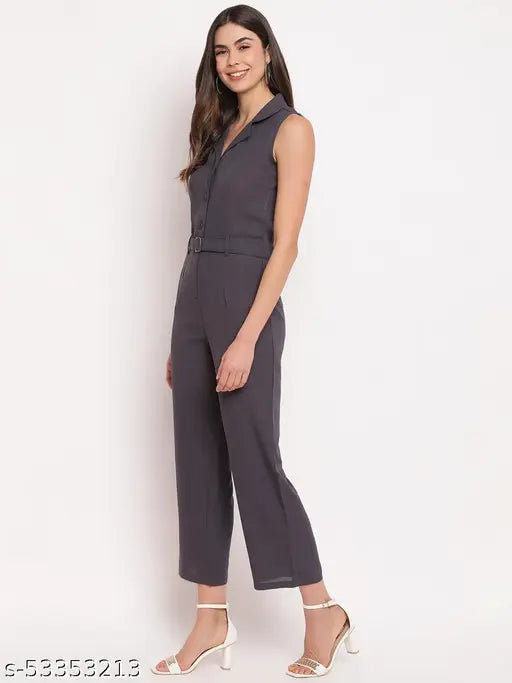 Mayra women's Grey Partywear Jumpsuit