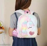 Kiddykin Cute Unicorn Backpack, Daypack Rainbow Backbag Schoolbags for Girls Kids (Multi-Colour)