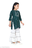 ABU Fashion's Girls Readymade Kurta & Sharara Set_Cotton Blend(Pack of 1 without Duppatta)