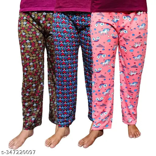 womens lounge pajama lower pack of 3