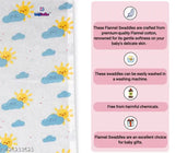 Extra Soft Flannel swaddle blanket 100cm X 100cm Single PCE - Pack of 1 (Sun)