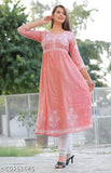 Women Embroidered Anarkali Kurti