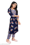 Girls Printed Kurta Set