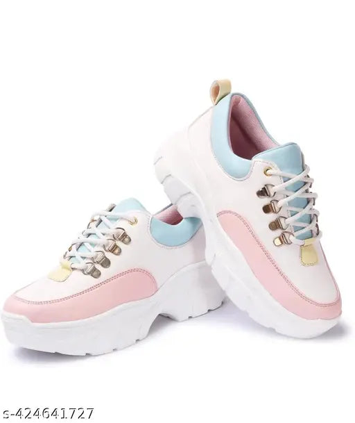 Cutiepie Posewalk Beautiful Kids White Girls Casual Sneaker Shoes