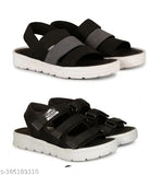 Fashion Floater Sports Combo Sandals - Black