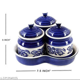 Kraftlik Handicrafts Ceramic pickle jars Set of 3