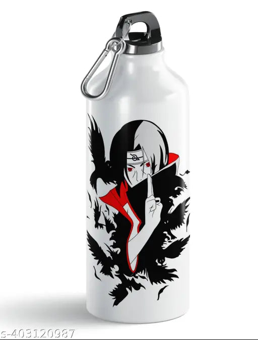 PrintingZone Naruto Sipper | Itachi Sipper| Anime Sipper Water Bottle For Kids 600ml Cartoon Printed Water Bottle(NAR-04)