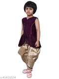 SNIFFY Girls Bangoli Kurta Dhoti Set