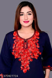 "Winter Artistry: Luxurious Woolen Aari Kurtis for Elegant Style"