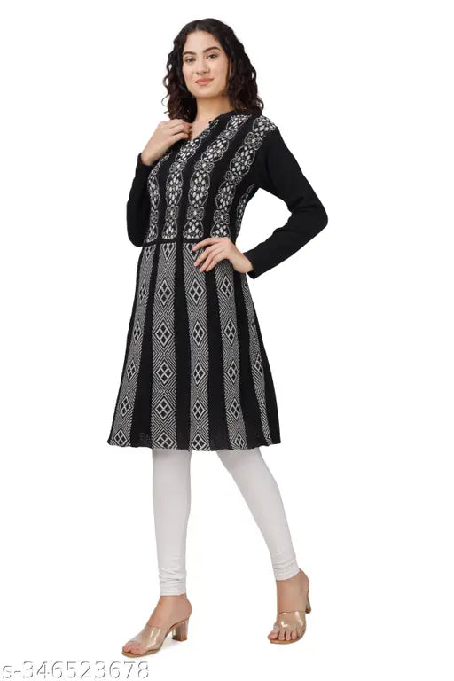 DIMSY COLLECTION presents a women's woolen frock kurti for coming winter season