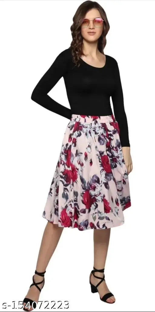 Women party wear calf length skirt