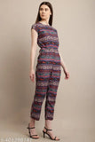 New Stylish Multi Floral Print Jumpsuit For Women And Girls