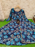 Designer printed Gown With Dupatta