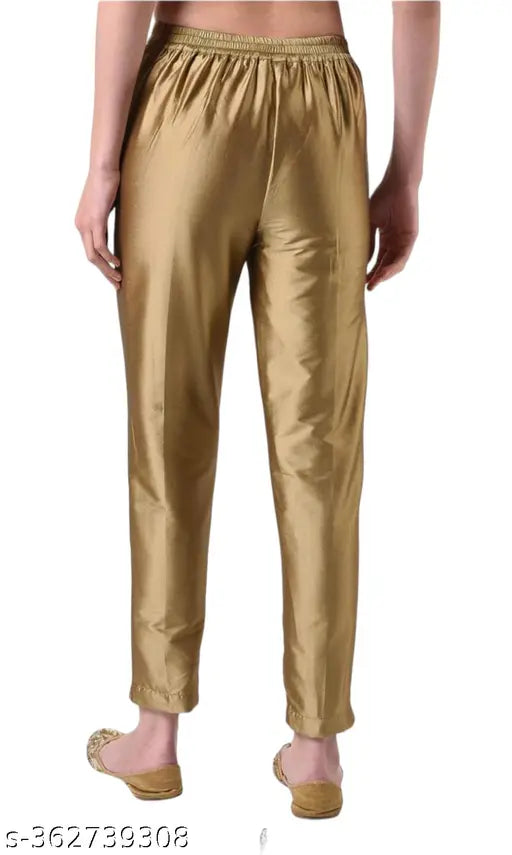 Taffeta silk trouser