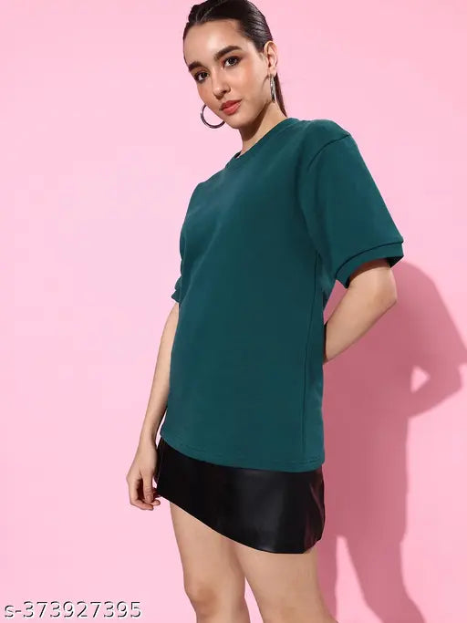 Womens Green Oversized Sweatshirt