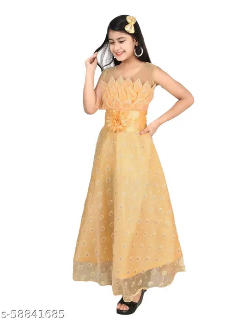 Sniffy Partywear Gown For Girls