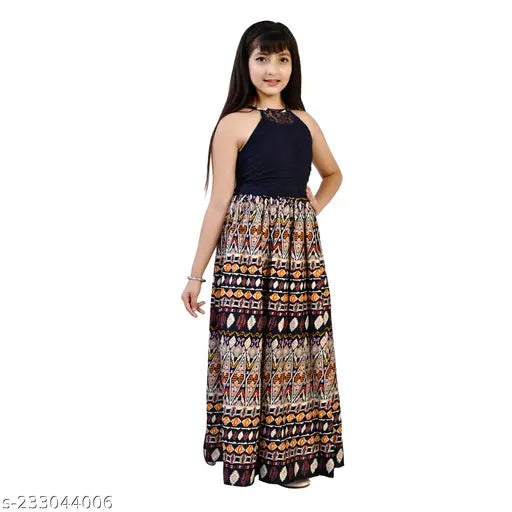 Girls Dress | 8-9 Years Girls Multicolor Dress | 9-10 Years Girls Printed Dress | 10-11 Years Girls Partywear Dress | 11-12 Years Girls Long Dress | 12-13 Years Girls Casual Dress