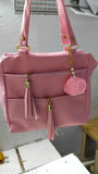 Women's & Girls Cross Body Sling Handbag (Pink)