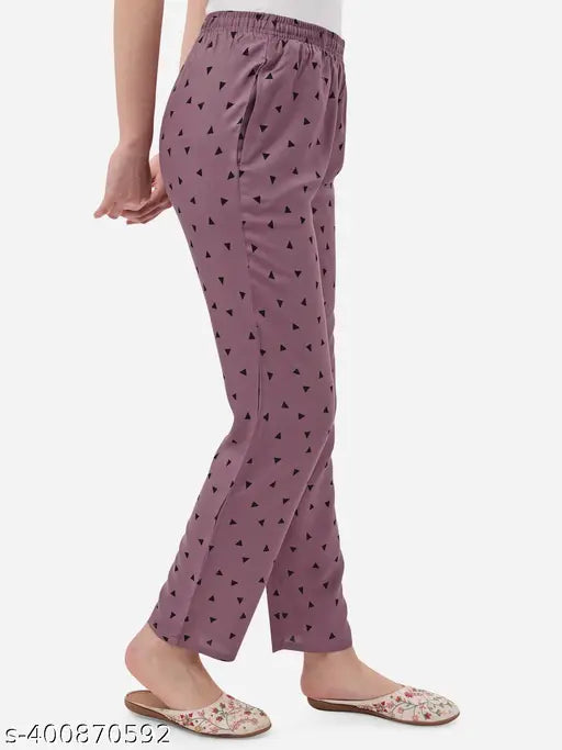 ANJIR Women's Premium Cotton Pyjama Pant With Pockets