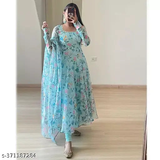 Aruna print gown