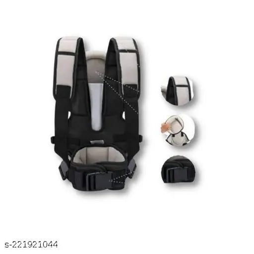 kidsify Adjustable Baby Bag black-Cream, Front carry facing out) (RFR) Baby (Balck Cream, Front carry facing out)