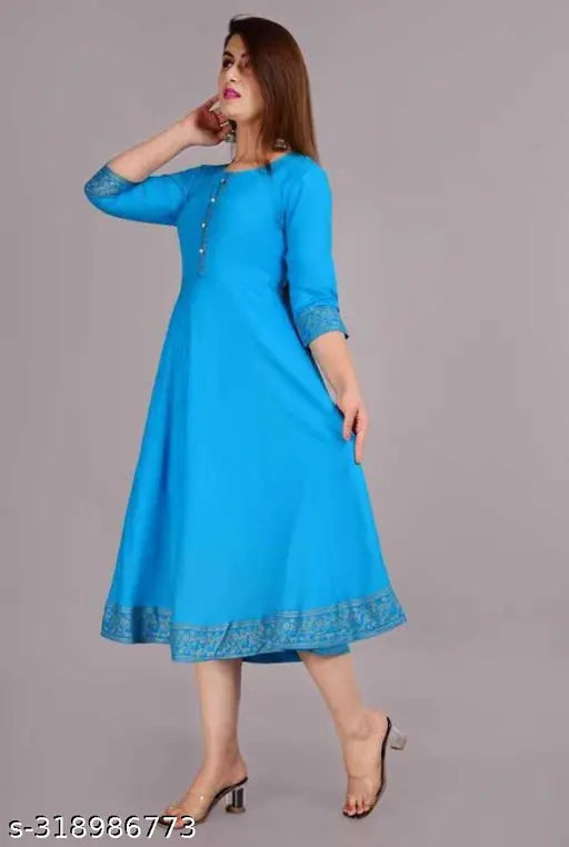 Sky Blue Plain Short Ghera