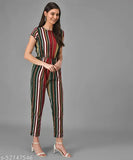 Vivient Women Multicolour Stripe Casual Jumpsuits