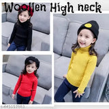 kids sweater highneck Woolen High Neck Sweater for Baby Boys & Girls girls highneck baby woolen sweater highneck Kids High-Neck Sweater High-Neck Kids' Clothing High-Neck Pullover Kids Sweater Skivi Winter Pullover Woollen Kids Sweater Highneck Skivi For