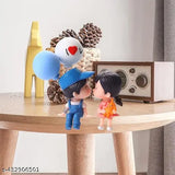 HATAKE Cute Sitting Couple Kissing Couple Dolls Showpieces Statue Figurines for Girlfriend Boyfriend Cute Baby Dolls for Valentines Day Gifts Best Gift Items for Your Love (Design 2)