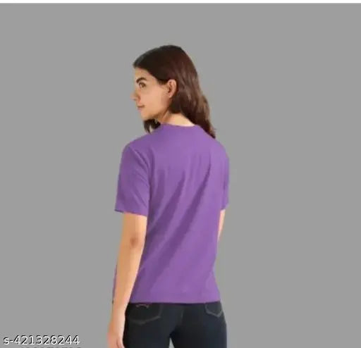 Purple-panda dil t-shirt for women