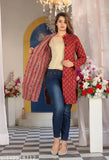 Pure Cotton Printed Quilted Reversible Long Maroon Jacket for Women – Comfy & Stylish Outerwear | Cotton Jacket | Reversible Jacket | Reversible Cotton Quilted Coat | Lightweight Cotton Coat | Trendy Women’s Jackets | Women's Fashion