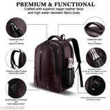 Latest Faux Leather School Bagpack Black Women Laptop Backpack Unisex Kids Bags & Backpacks For Office Bag College Bagpack And Travel Bags For Men & Women