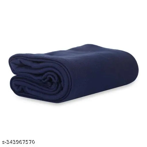 LiveWell Premium Plush Single Blanket Lightweight Cozy Soft for Travel & Camping| 140x220 cm | Blue