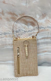 FANCY PARTYWEAR HANDWORK MOBILE COVER SLING SAREE POUCH HAND HELD PURSE WITH HANDLE/CHAIN/CLIP