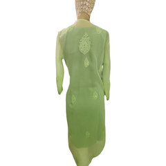 kurta Green ombre colour real mirror - GillKart